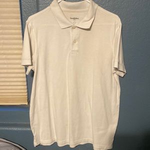 white goodfellow polo